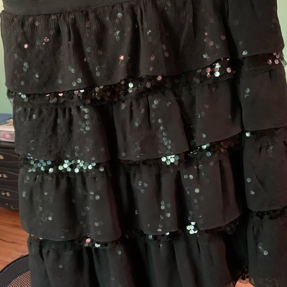 Black strapless layered dress - Picture 3 of 3